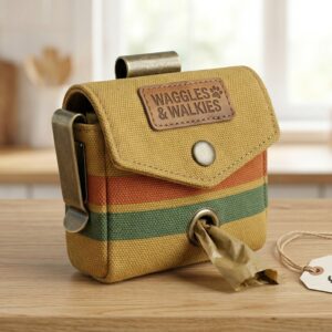 Waggles & Walkies Tweed Pouch & Bag Dispenser